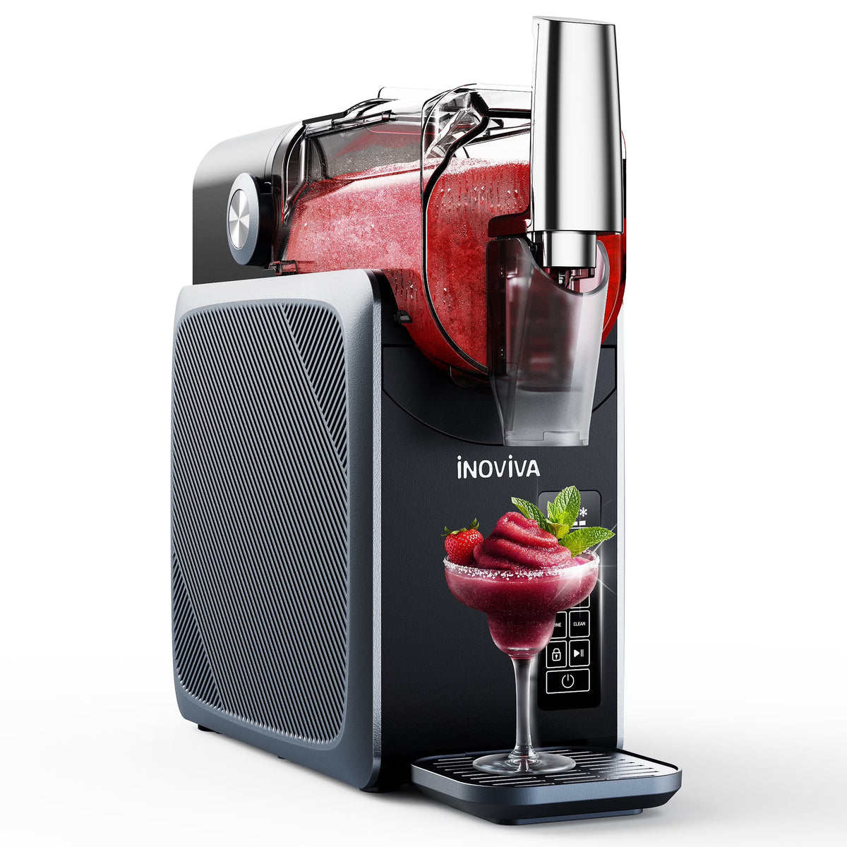 2026 NewSlushie Machine, No Ice Needed, INOVIVA 68 oz Frozen Drink Maker for Home with Self-Cleaning, 5 Preset Programs, Frozen Margaritas, Frapp"s, Milkshake, and More