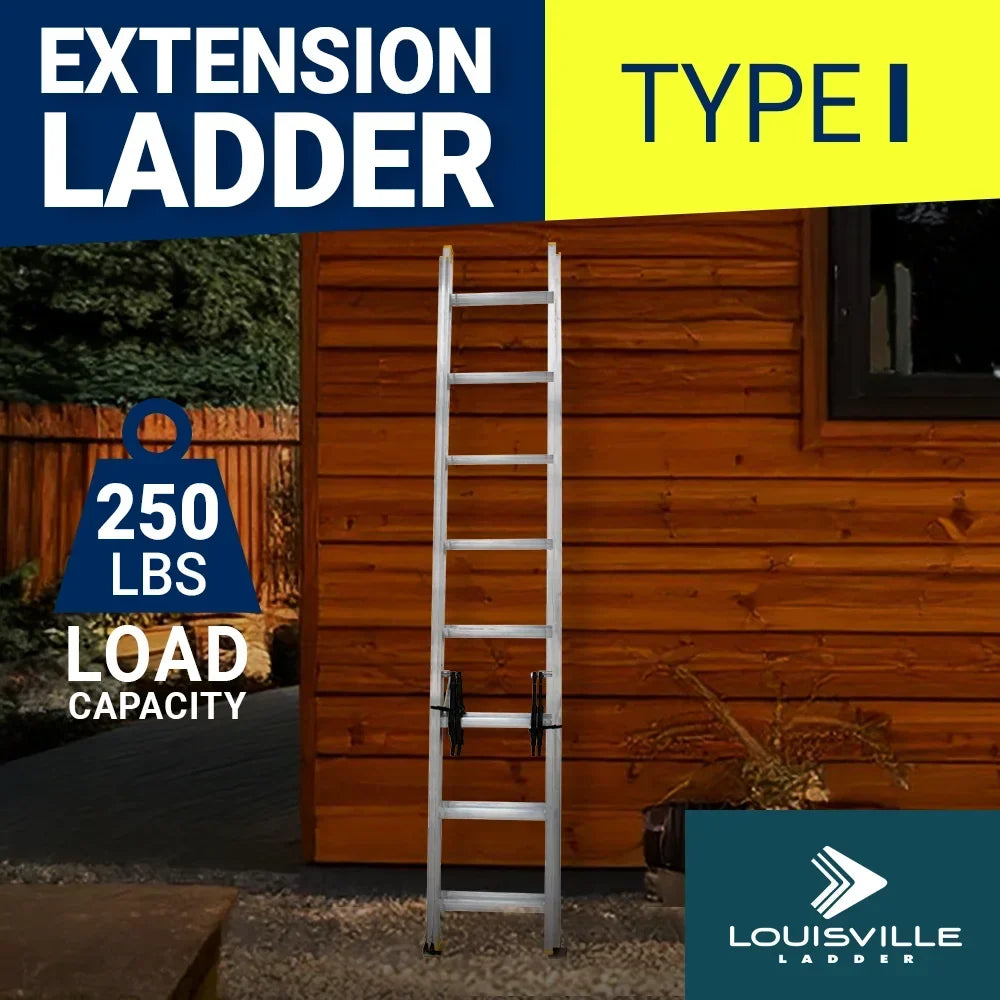 2026 NewLouisville Ladder 16-Foot Aluminum Extension Ladder, 250-Pound Load Capacity, Type I, AE3216
