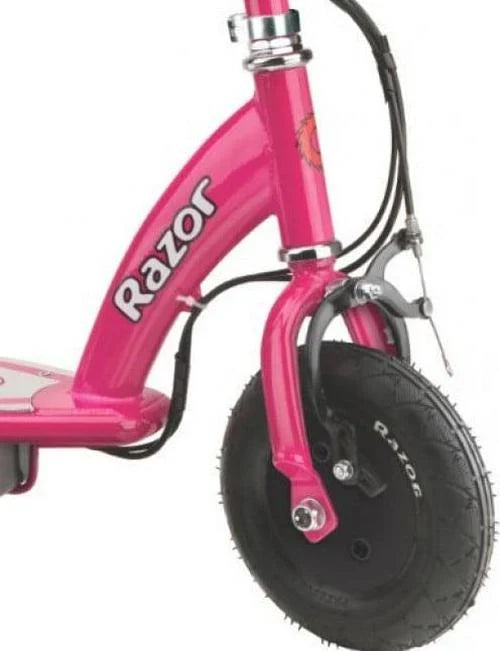 2026 NewRazor E100 Electric Scooter - Pink. Air-filled Front Tire. up to 10 mph. for Child Age 8+