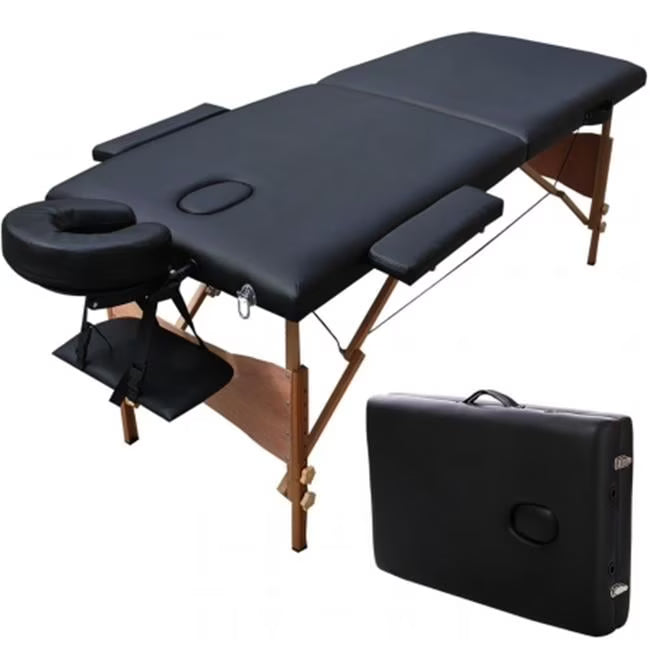 2026 New84 in. Massage Table Portable Facial Spa Bed Tattoo with Free Carry Case, Black