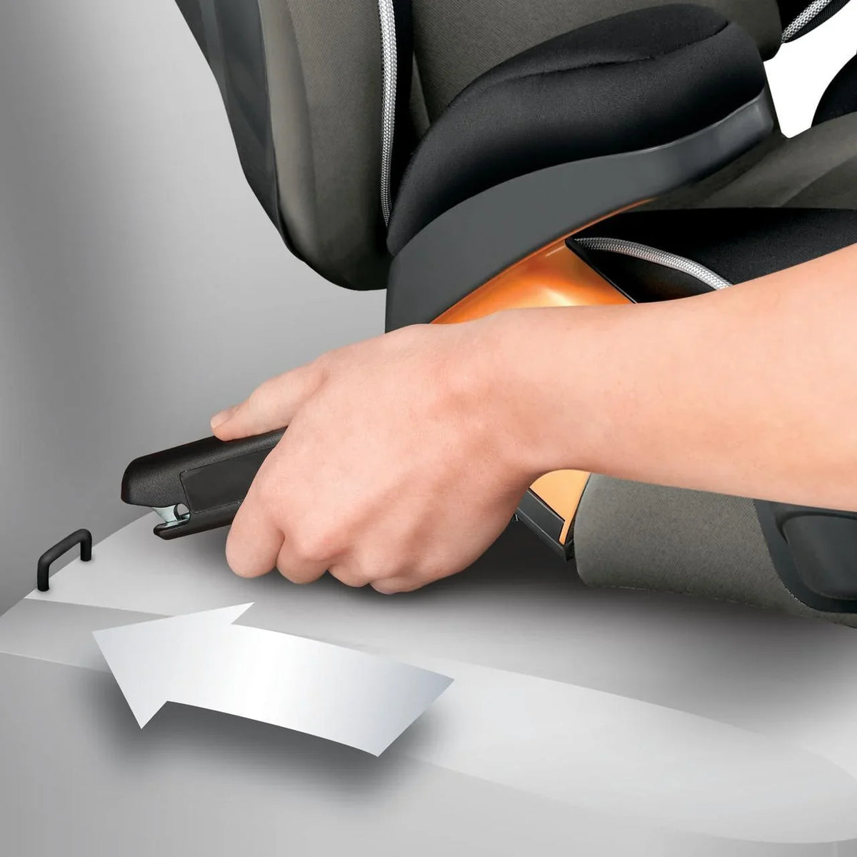 2026 NewChicco KidFit Zip Plus 2-in-1 Belt Positioning Booster Car Seat - Taurus (Black/Grey). New