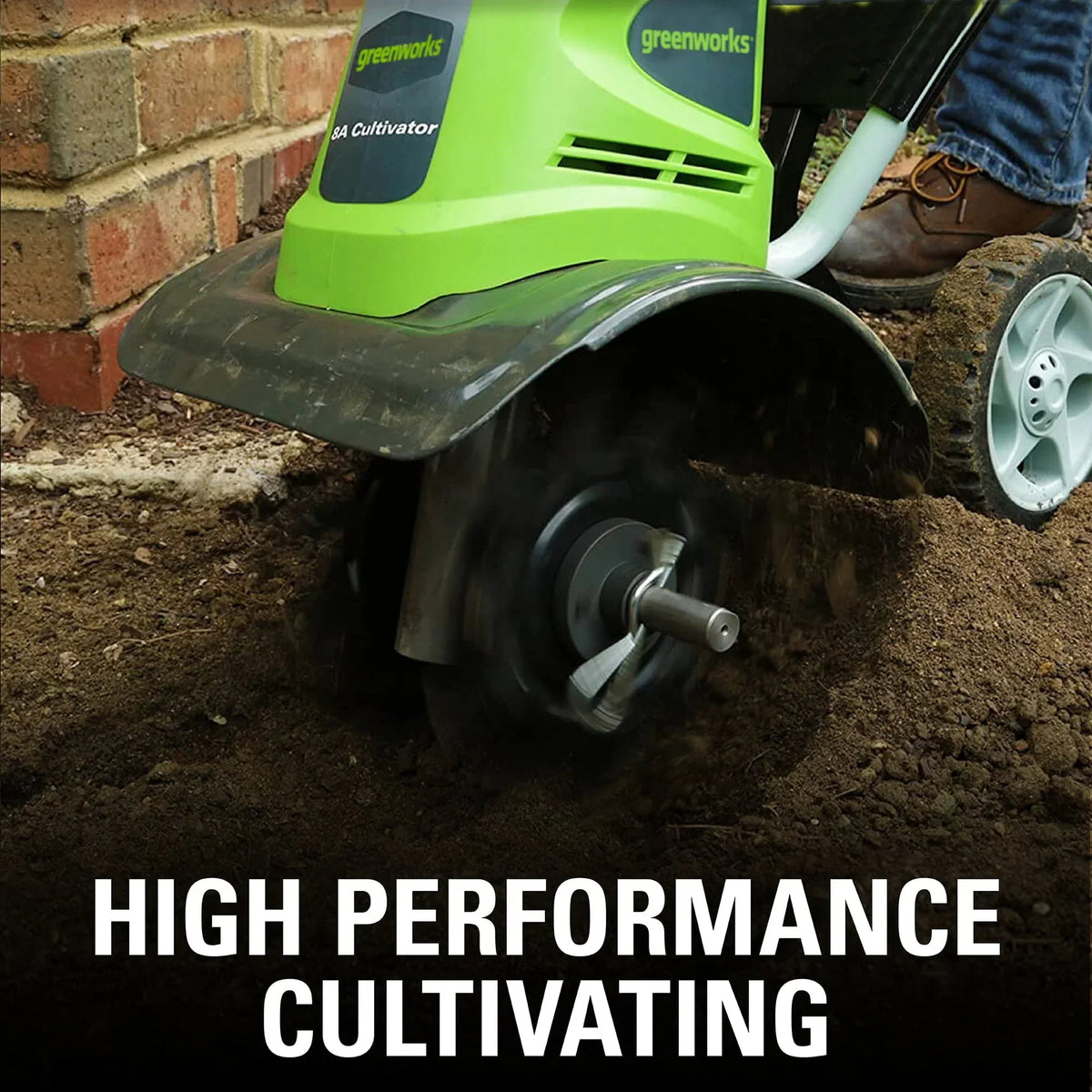 2026 NewGreenworks 8 Amp 10-inch Corded Electric Cultivator/Tiller, 27072