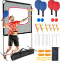 2026 NewSlsy Portable Pickleball with Net, A Racket Game That Combines Pickleball, Badminton, Jianzi, and Tennis, Backyard Games Sport Outdoor Indoor, Fun Games for Kids & Adults