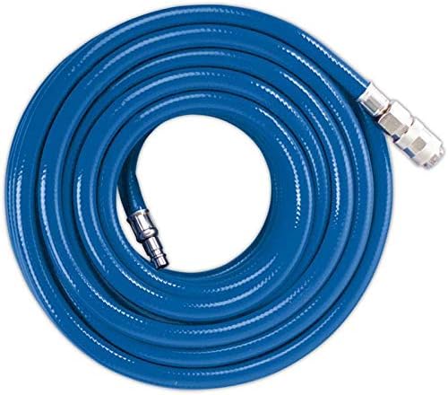 2026 Compresor Scheppach HC51V (1500 W, 50 L, 10 bar, capacidad de entrada 220 l/min, reductor de presión, sin aceite, diseño vertical que ahorra espacio) - incluye juego de 13 herramientas neumáticas y manguera trenzada de 15 m