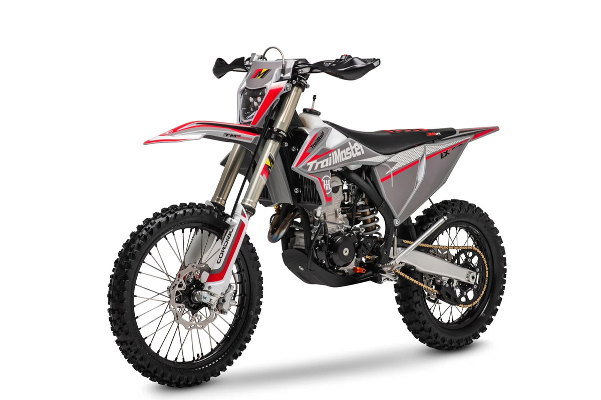 2026 NewTrailmaster JHL Pro-Series High-Performance LX300 PRO Racing Ready Mid-Size Electric Start Dirt Bike (Red)