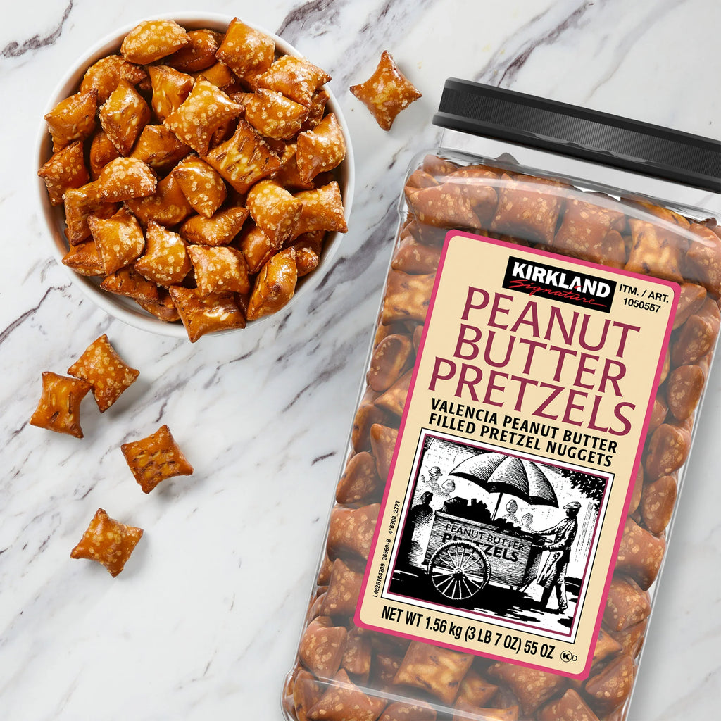 2026 NewKirkland Signature Peanut Butter Filled Pretzel Nuggets, 55 oz