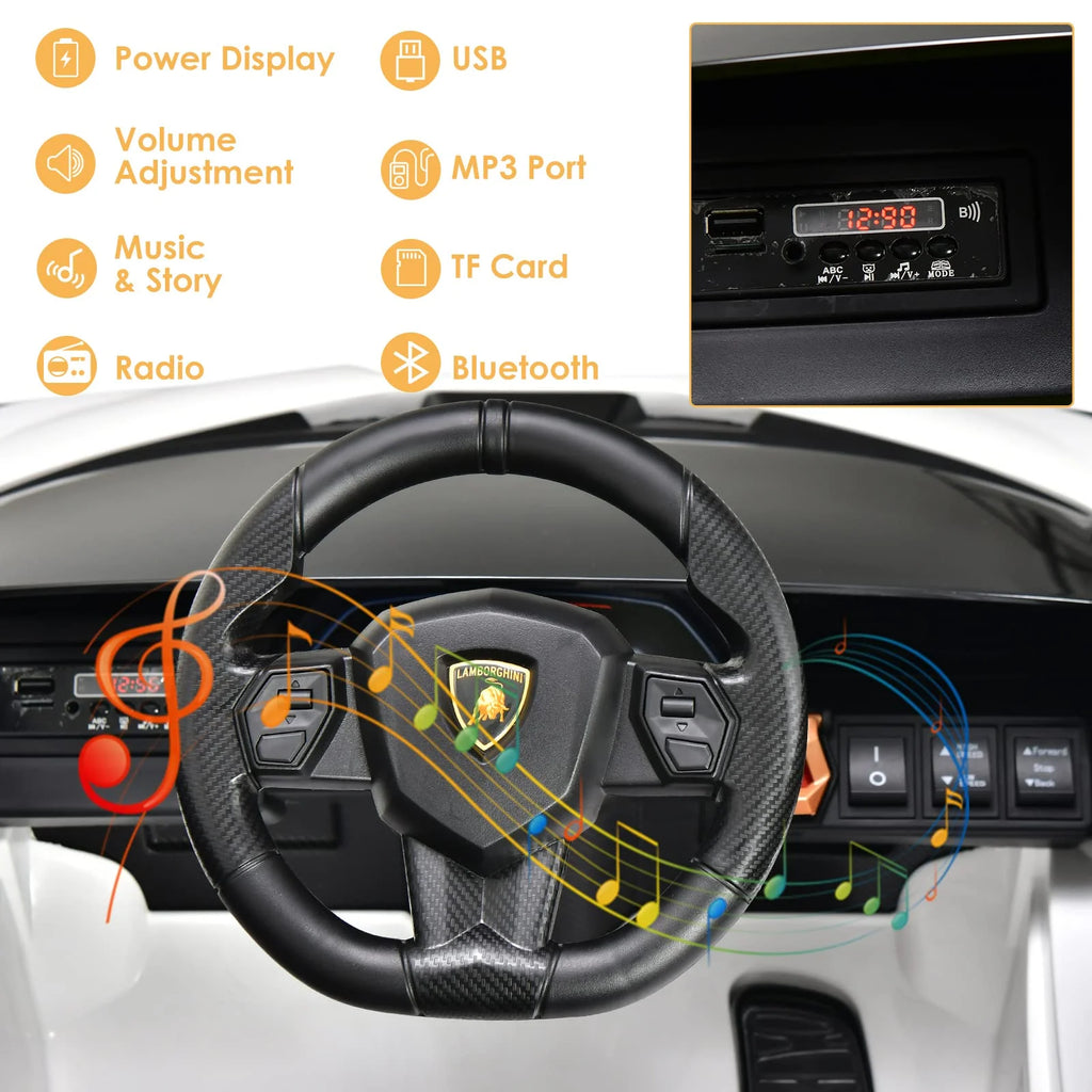 2026 Lamborghini Licenciado Eléctrico con Suspensión y Bluetooth