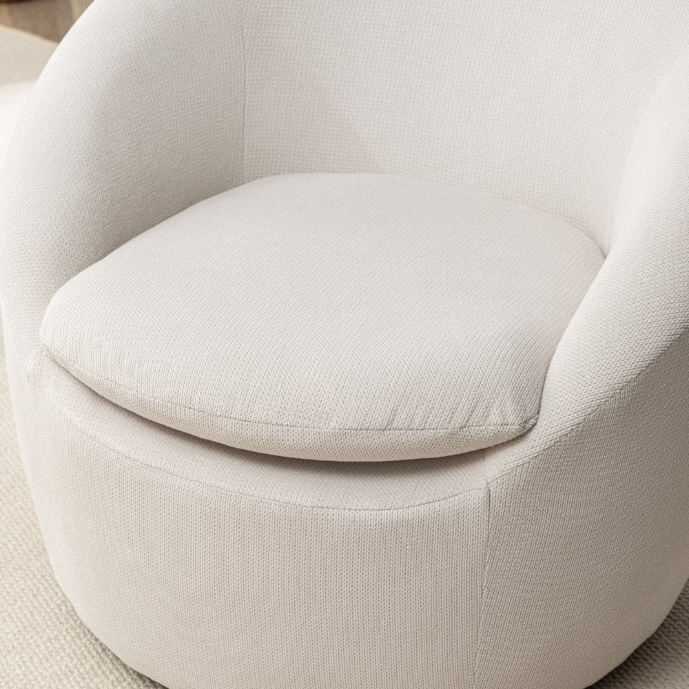 2026 NewRoundhill Furniture Winnie Modern Barrel Chair, 360" Swivel