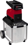 2026 Trituradora eléctrica silenciosa Einhell GC-RS 60 CB (2800 W, diámetro máximo de rama de 45 mm, rodillo de corte, gran abertura de la tolva, interruptor de inversión, caja recolectora transparente de 60 L, interruptor de seguridad integrado)
