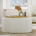 2026 NewBeautiful Drew Stowaway Coffee Table with Storage by Drew Barrymore, Cream