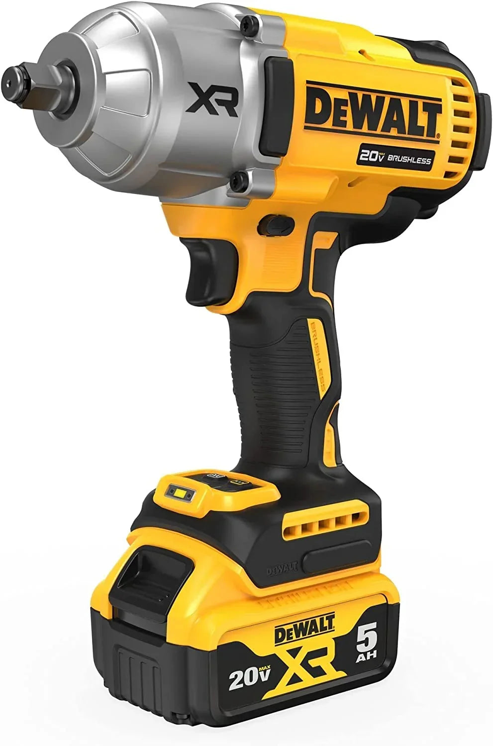2026 NewDEWALT 20V MAX XR 1/2" High Torque Impact Wrench with Hog Ring Anvil Kit (DCF900P1)