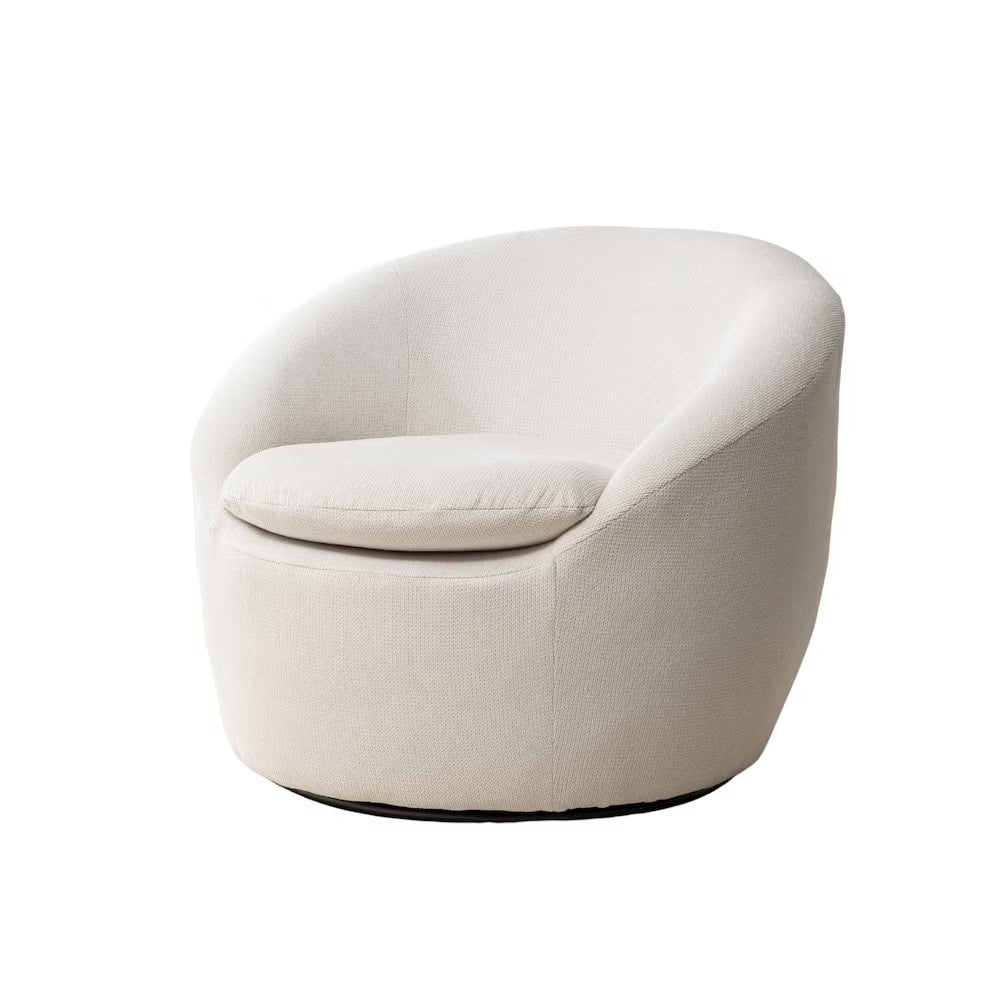 2026 NewRoundhill Furniture Winnie Modern Barrel Chair, 360" Swivel