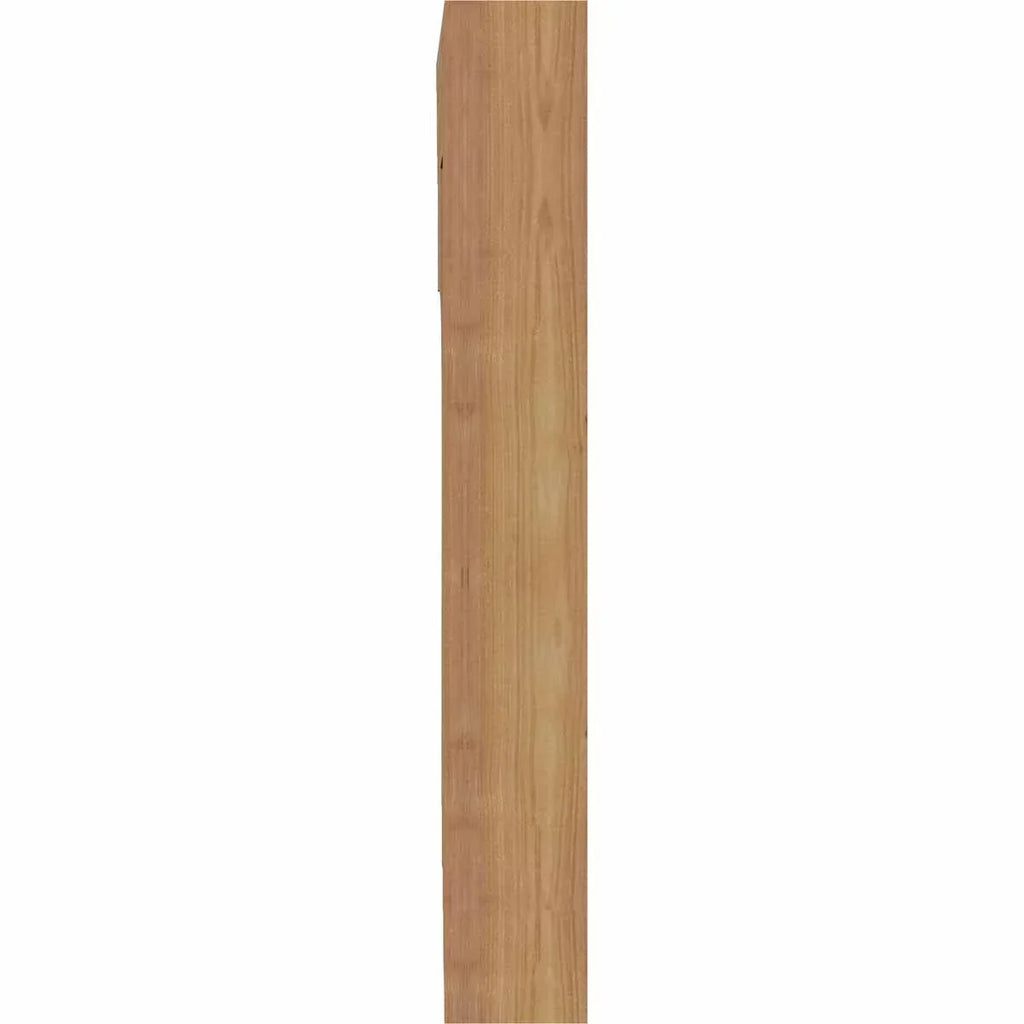 2026 NewEkena Millwork 4"W x 18"D x 18"H Thorton Traditional Rough Sawn Bracket, Western Red Cedar