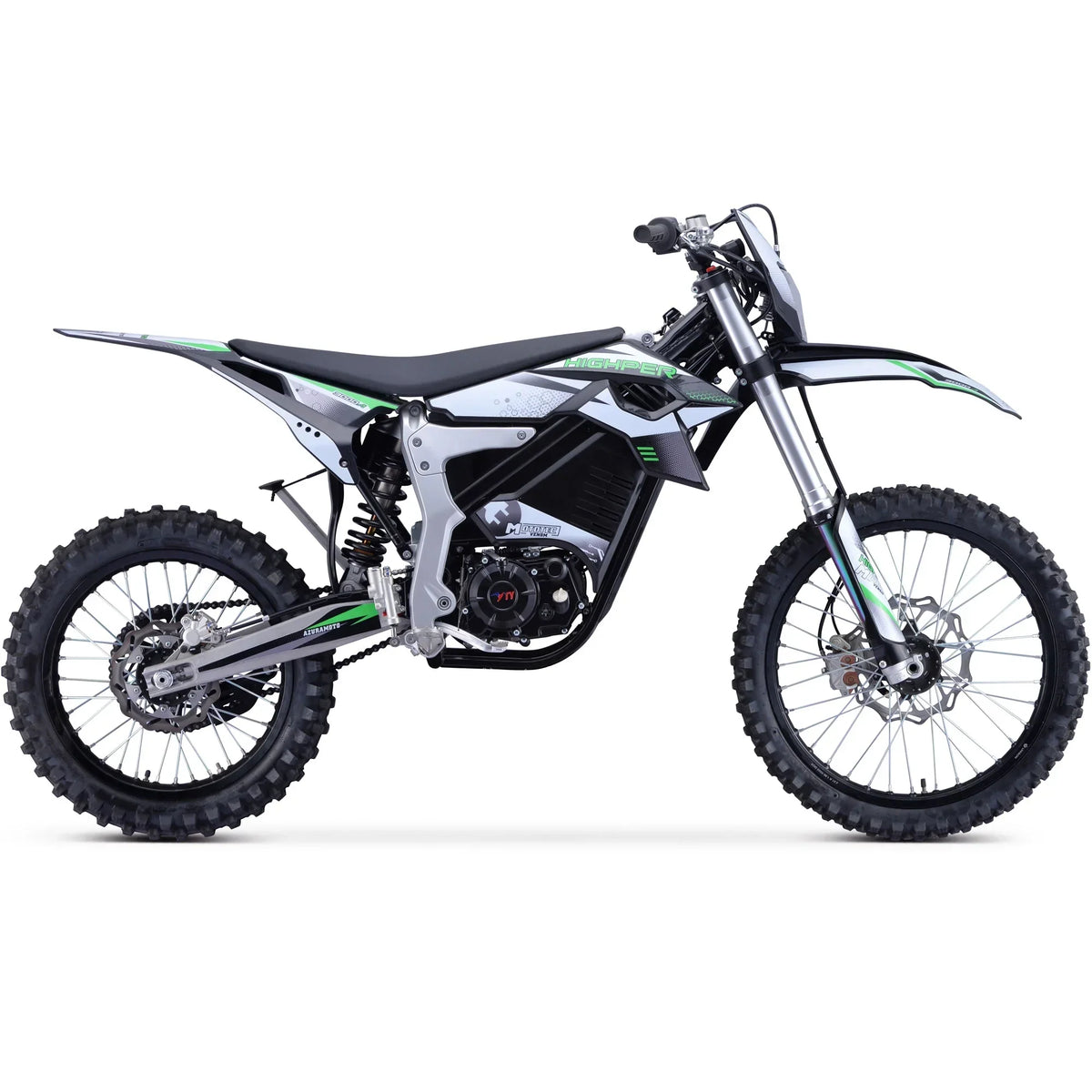2026 NewMotoTec Venom 72v 12000w Electric Dirt Bike White