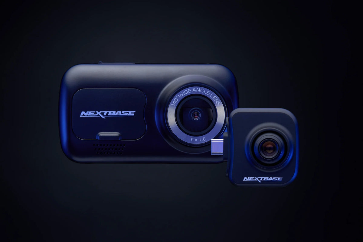 2026 NewNextbase 222X Compact Dual Dash Cam Front & Rear 2.5" HD IPS Screen, 1080p Full HD, 6 Layer Lens, Black, 0.17 lbs assembled.