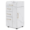 2026 NewBarberPub Salon Trolley, Hair Styling Rolling Utility Cart with Storage Drawer