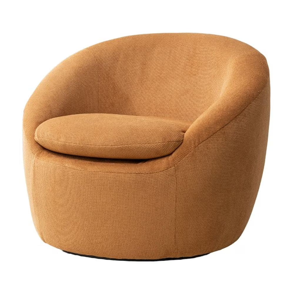 2026 NewRoundhill Furniture Winnie Modern Barrel Chair, 360" Swivel