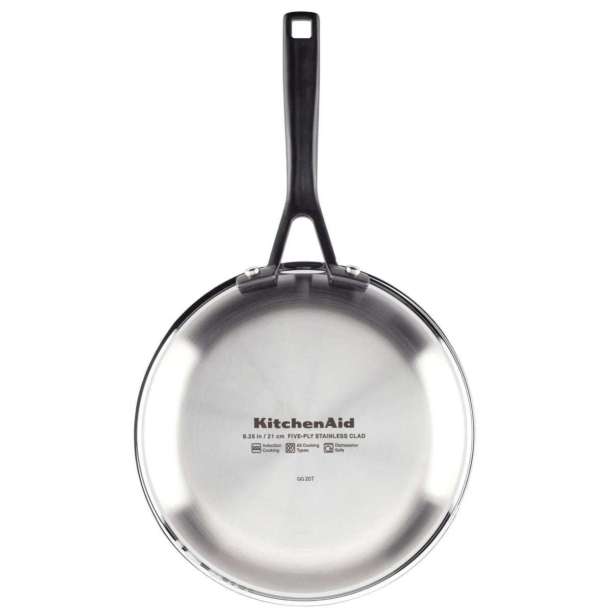2026 NewKitchenAid 5-Ply Clad 10 Pcs Stainless Steel Cookware Induction Pots and Pans Set, Dishwasher Safe, Metal Utensil, Broiler and Oven Safe to 500" F, Polished Stainless Steel