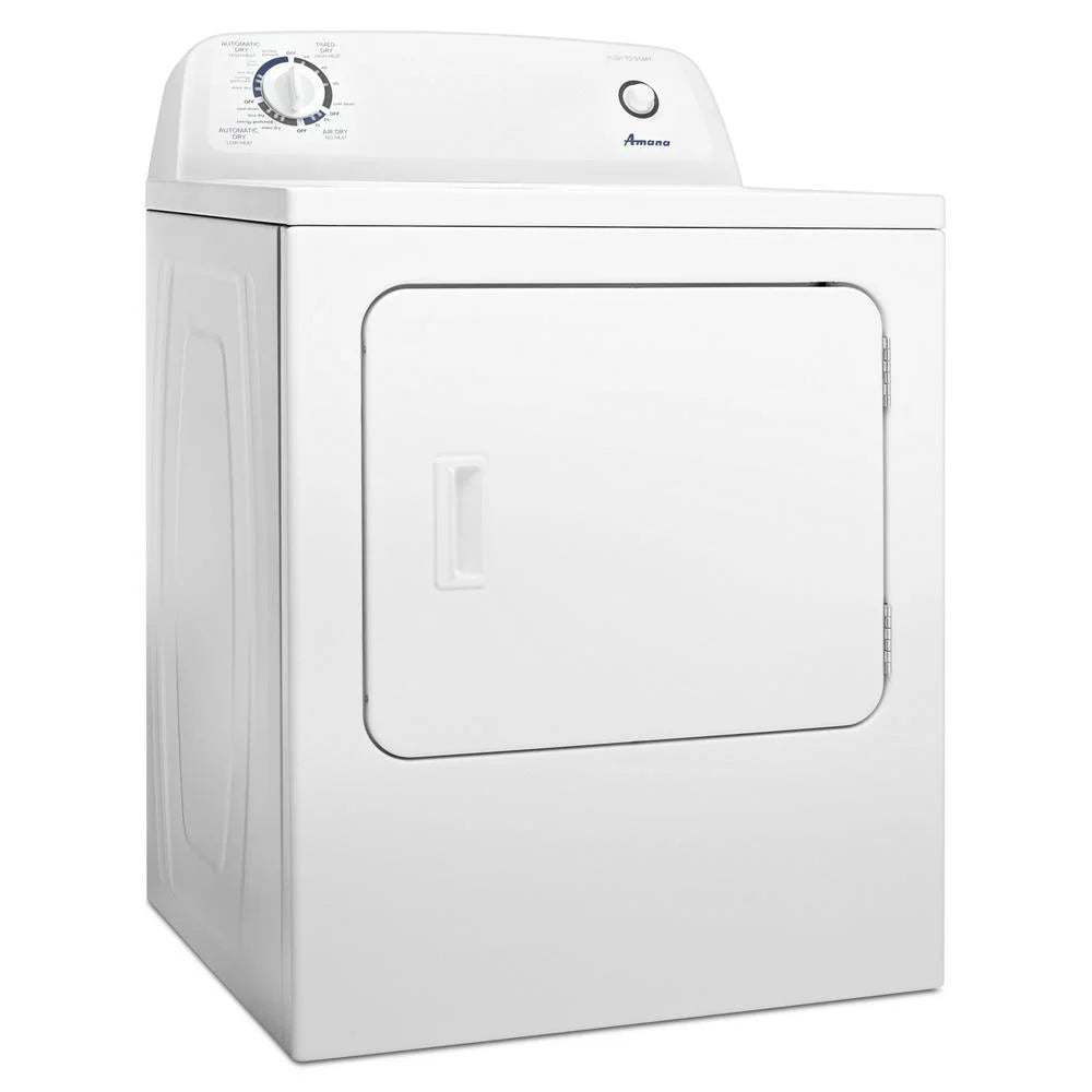 2026 NewAmana 6.5 cu ft 240 mV White Electric Automatic Dryer