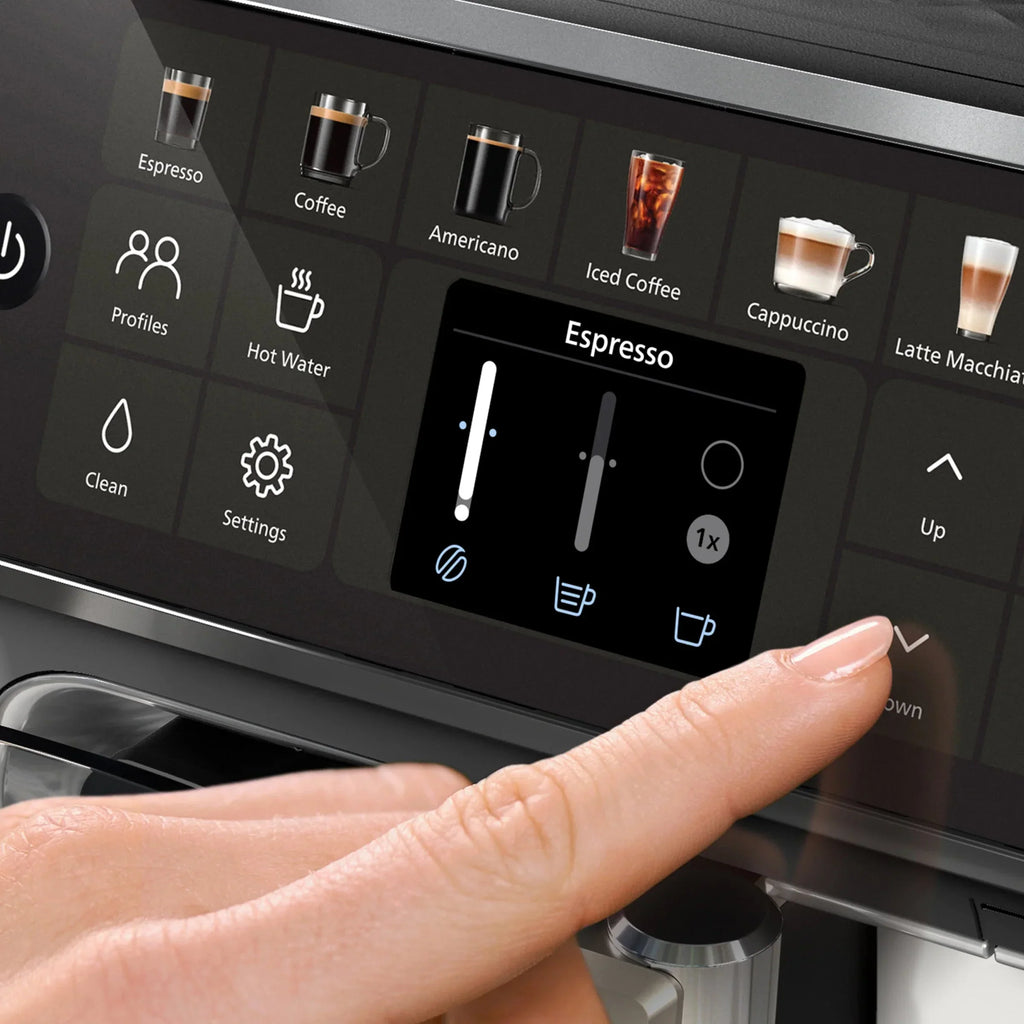 2026 NewPHILIPS Series 4400 Fully Automatic LatteGo Espresso Machine, SilentBrew Technology, Quick Start. Aromatic Coffee from Freshly Ground Beans, 12 Hot and Iced Drinks, Black Chrome (EP4447/90)
