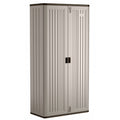 2026 NewSuncast Mega Tall Resin Outdoor Storage Cabinet with 3 Shelves, Platinum Metallic