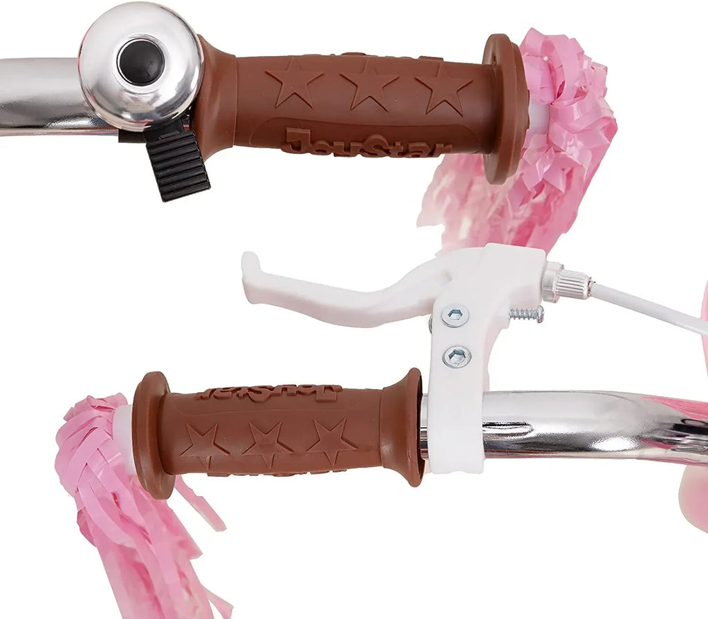 2026 NewLittle Daisy 12 Inch Kids Bike for 2 3 4 Years Girls with Training Wheels Princess Kids Bicycle with Basket Bike Streamers Toddler Cycle Bikes Pink