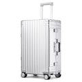 2026 NewAll Aluminum Hardshell Luggage, Airline Approved Zipperless Hardside Carry on Suitcase with Spinner Wheels, Checked Aluminium Luggage Metal Rolling Luggage Case for Travel, Business