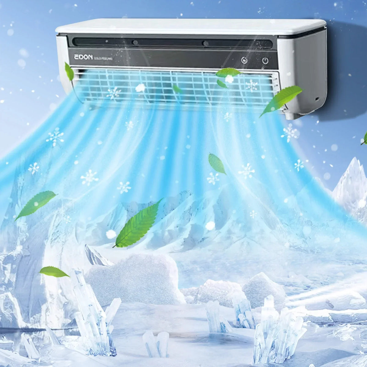 2026 NewFYHALE 5,000 BTU Wall Mounted Air Conditioner with Remote Control, Digital Display, Cool up to 150 Sq. Ft., Perfect for Small Bedroom, Living Room, Home Office, White