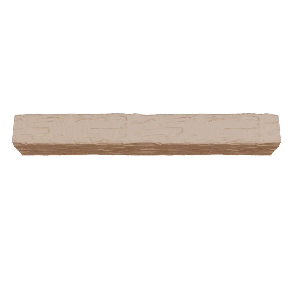 2026 NewEkena Millwork 3 1/2"W x 3 1/2"H x 120"L 3-Sided (U-Beam) Salvaged Timber HeritageTimber Faux Wood Ceiling Beam, Kona Brown