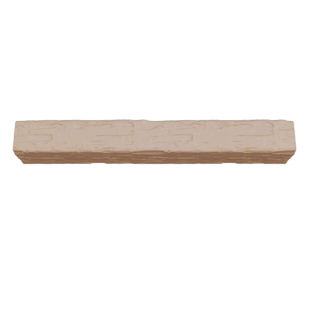 2026 NewEkena Millwork 3 1/2"W x 3 1/2"H x 120"L 3-Sided (U-Beam) Salvaged Timber HeritageTimber Faux Wood Ceiling Beam, Kona Brown