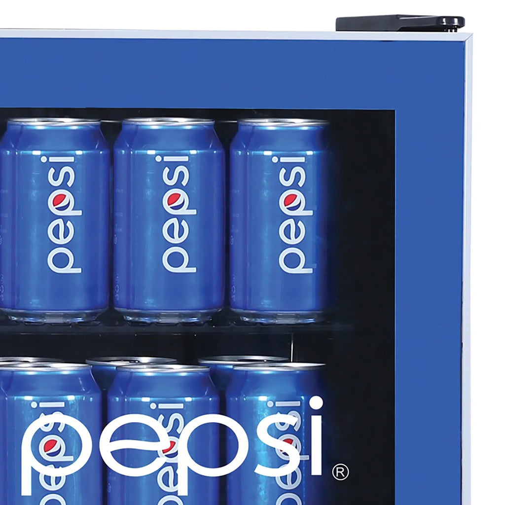 2026 NewPepsi MIS165PEP Compact Refrigerator, Blue 70 Can Capacity