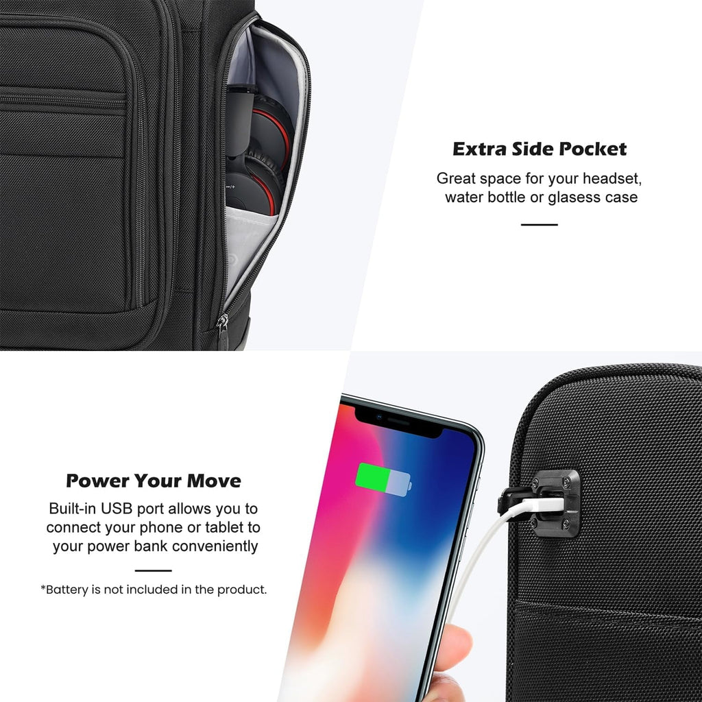 2026 NewUnderseat Carry On Luggage Softside Lightweight Rolling Travel Bag Spinner Suitcase