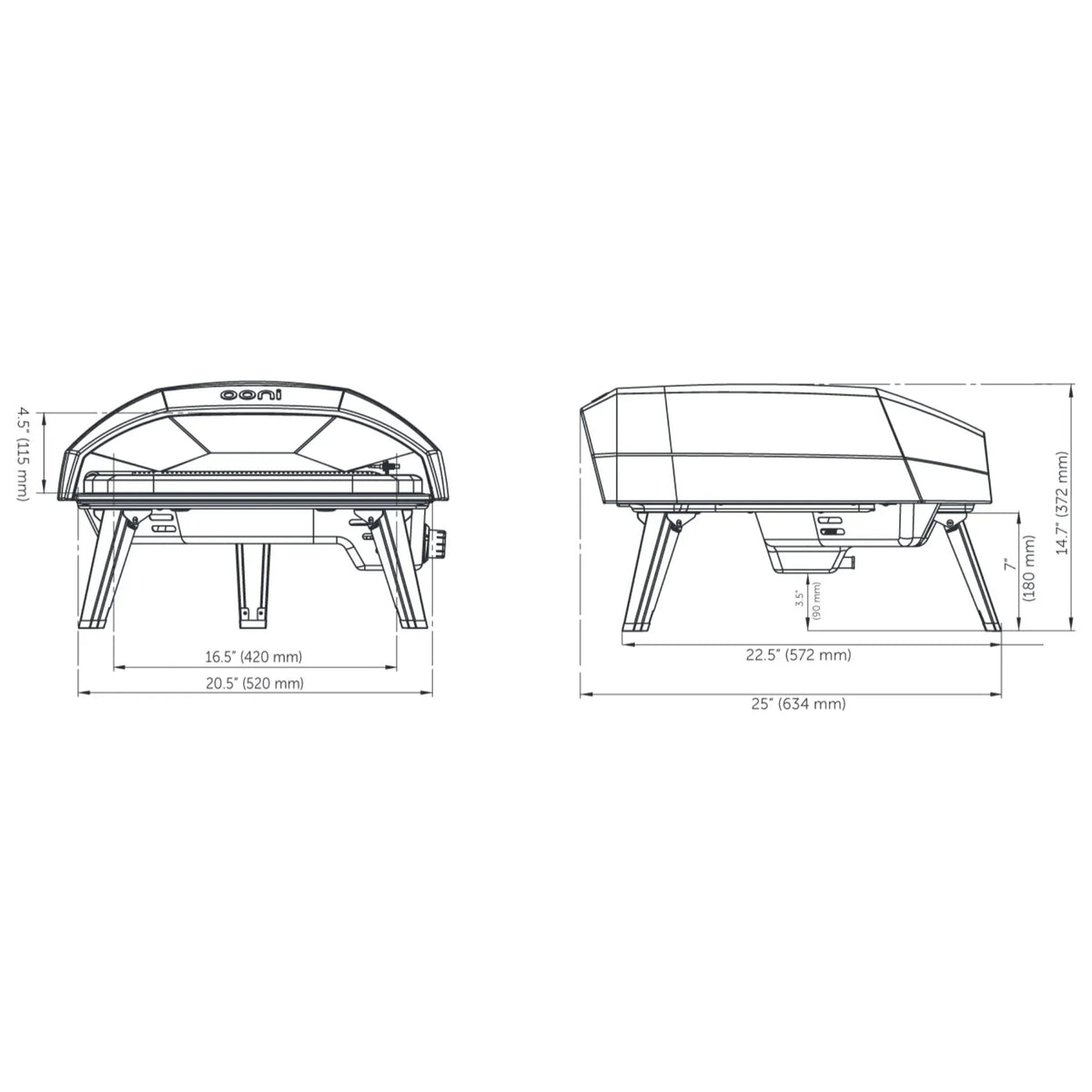 2026 NewOpen Box Ooni Koda 16 Gas Powered Outdoor Portable Pizza Oven (#UU-POABOO)