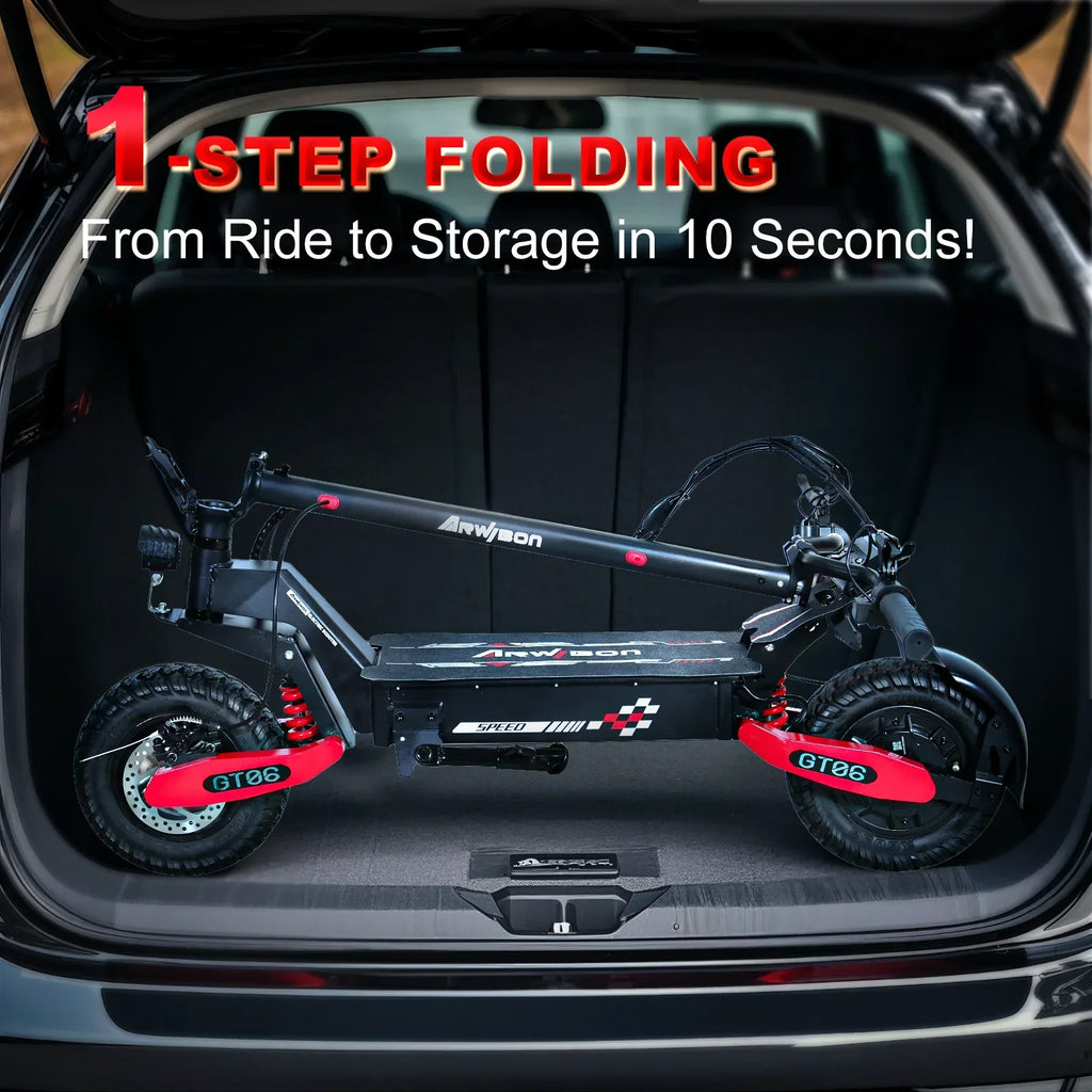 2026 NewOff Road Electric Scooter for Adults, 1200W Motor Fast E Scooter, Up to 28MPH Top Speed & 20Miles Long Range, 11" Off-Road Tires, 330lbs MAX Load, Foldable