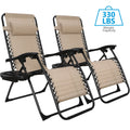 2026 NewHomGarden 2 Pack Steel Zero-Gravity Chair - Beige