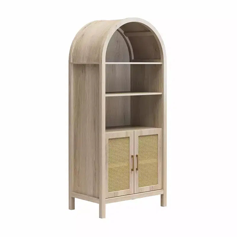 2026 GDFStudio Jackson Armario de almacenamiento moderno arqueado de 70" con 2 puertas