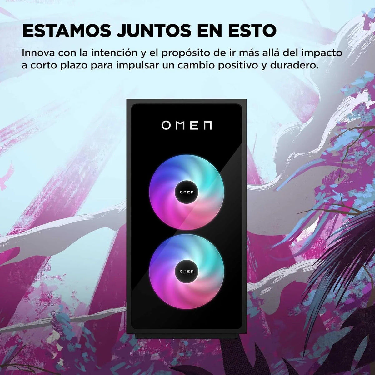 2026 HP Ordenador sobremesa Gaming OMEN 35L GT16-0067ns (Procesador AMD Ryzen 7 8700F, 32GB RAM DDR5, 1TB SSD PCIe Gen4, NVIDIA GeForce RTX 5070 12GB, FreeDOS) - Negro
