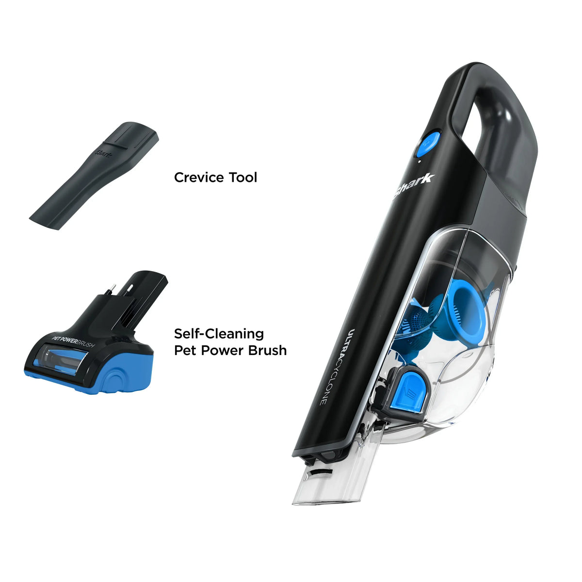 2026 NewShark UltraCyclone Cordless Handheld Vacuum, Pet-Friendly, Multi-Surface, Lightweight, with Cleaning Tools, CH950WM Black & Blue