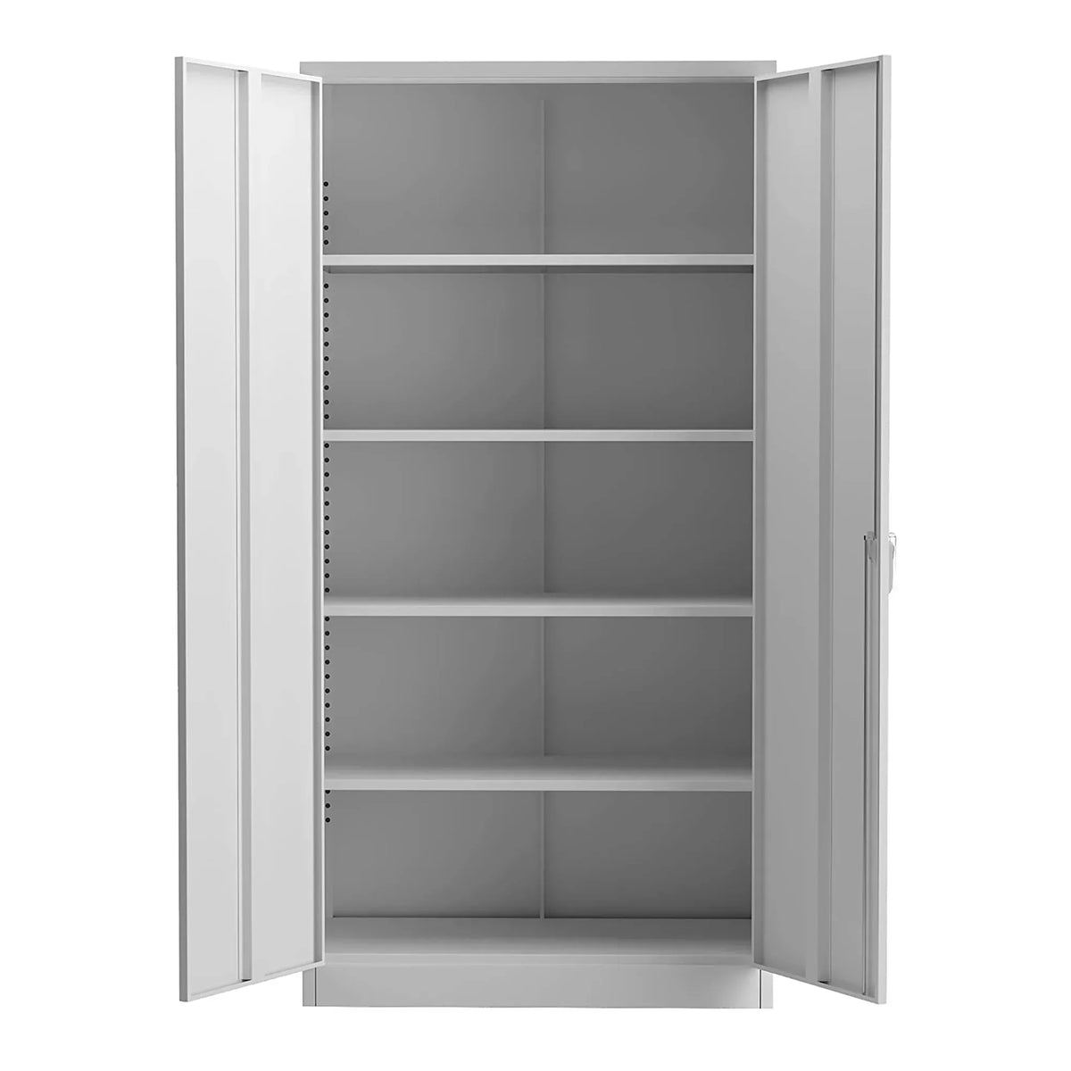 2026 NewAobabo 72 Inch Locking Storage Cabinet w/ Adjustable Shelves, Gray