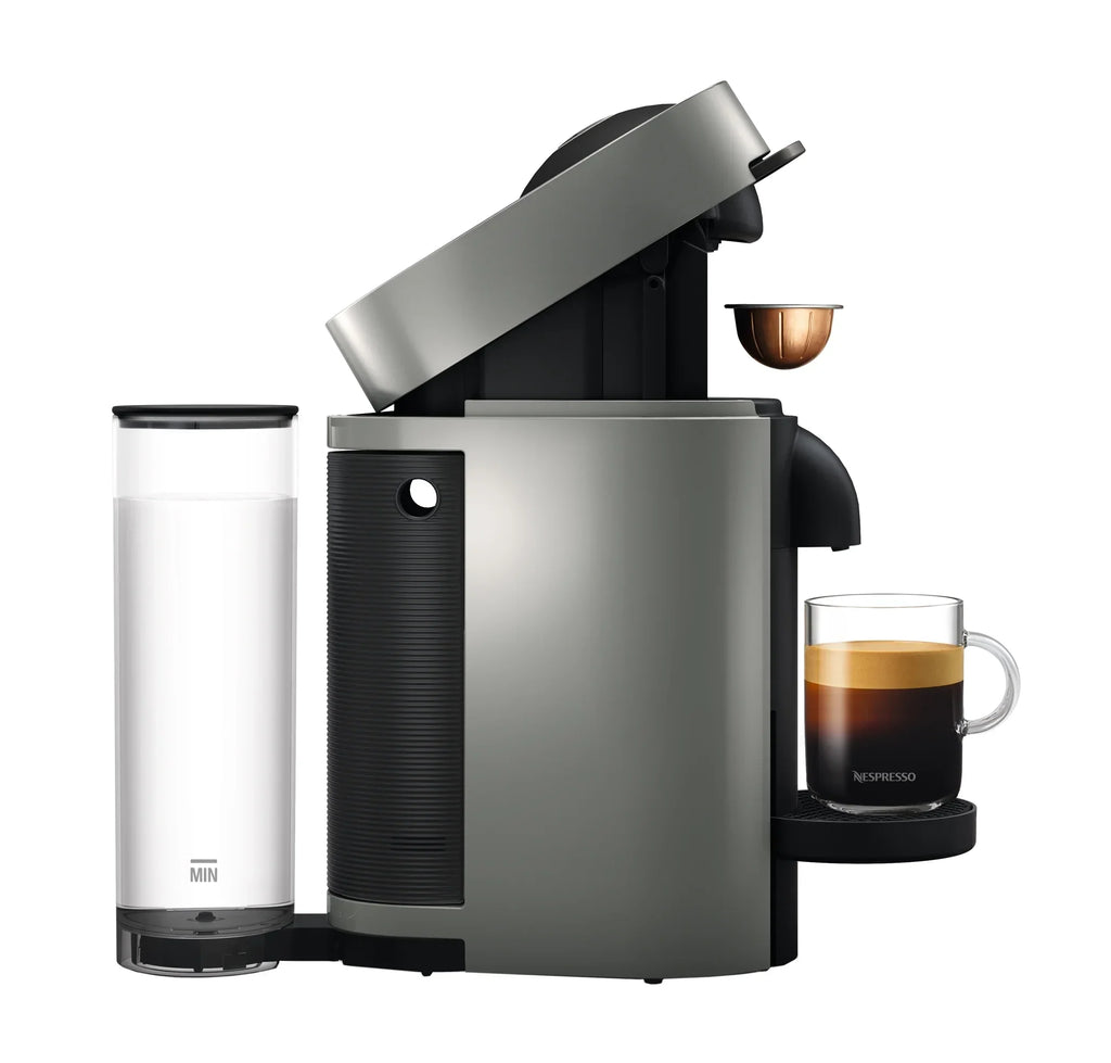 2026 NewNespresso New Vertuo Plus Coffee and Espresso Machine by De'Longhi with Aerocinno, Gray, Single-Serve Brewers