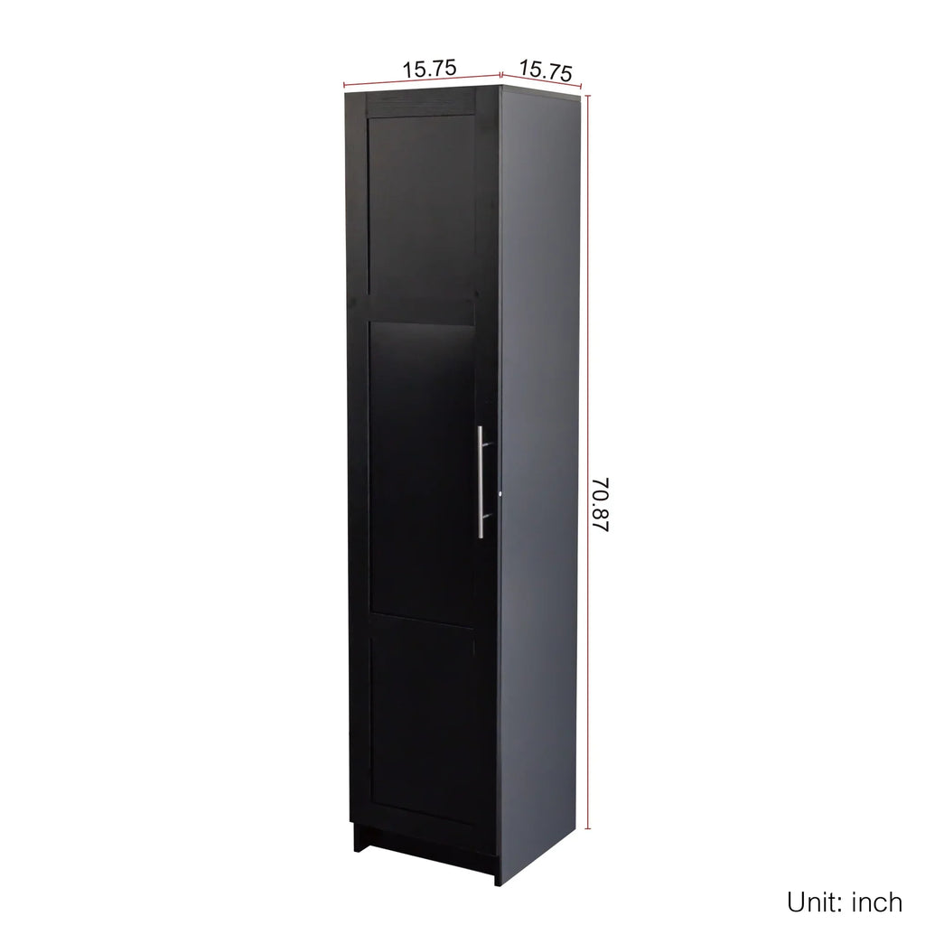 2026 NewSlim Tall Storage Cabinet,Pantry Cabinet with Doors Shelves Small Space for Kitchen Living Room Bathroom