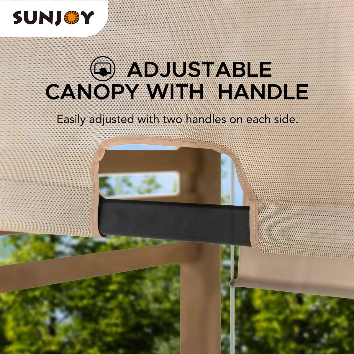 2026 NewSunjoy Cedar Pergola 10 x 11 ft. Wooden Hot Tub Pergola with Adjustable Canopy and Privacy Screen