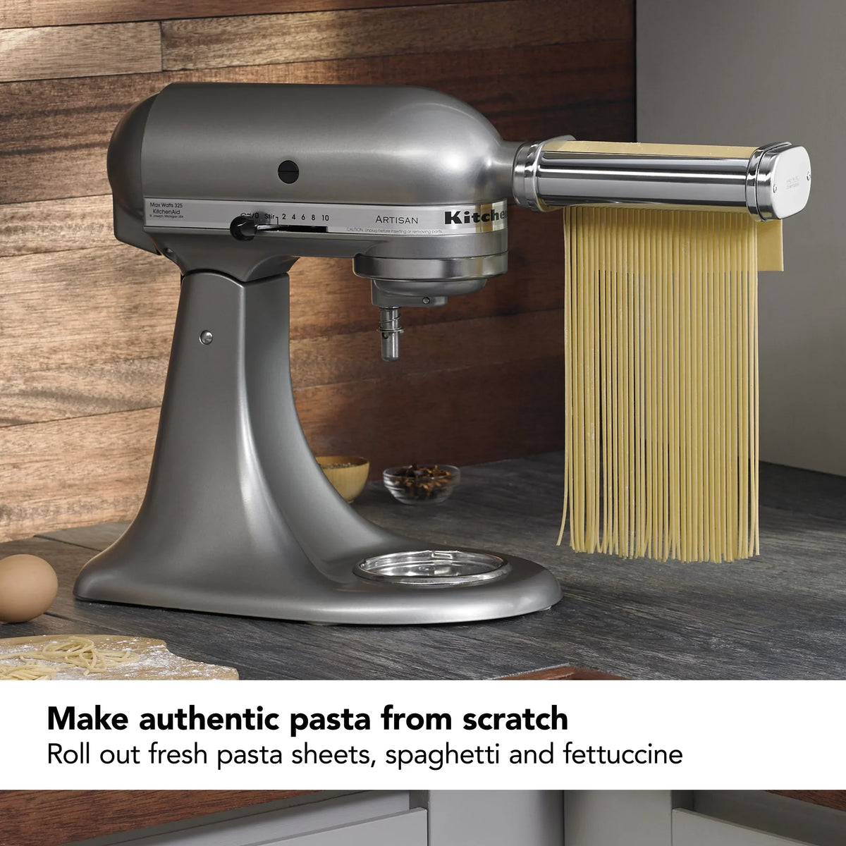 2026 NewKitchenAid 3-Piece Pasta Roller and Cutter Set, Metal, KSMPRA