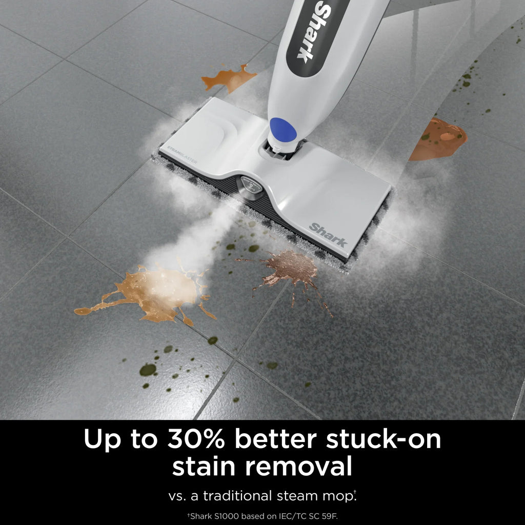 2026 NewShark SteamSpot Steam Mop with Steam Blaster for Sealed Hard Floors, XL Removable Tank, Washable Dirt Grip Pad, 2 Modes,S2000