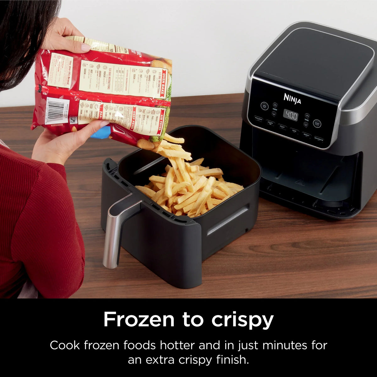 2026 NewNinja Air Fryer Pro XL 6-in-1 with 6.5 QT Capacity, Max Crisp, Air Fry, Air Roast, Bake, Reheat, Dehydrate