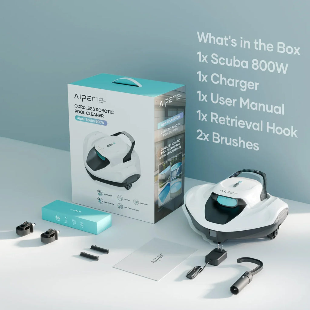 2026 NewAiper Scuba 800W Cordless Robotic Automatic Pool Cleaner for Above Ground Pools