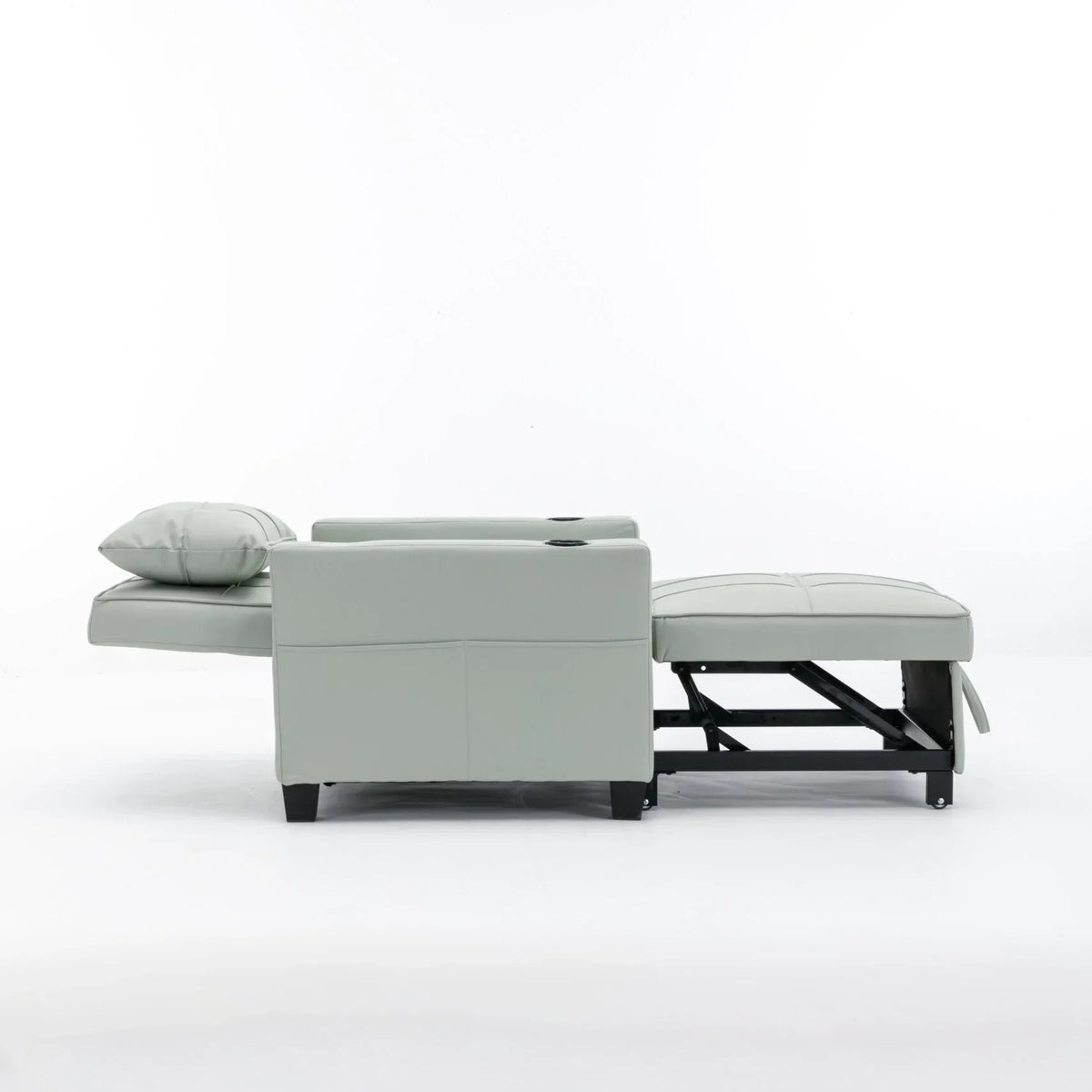 2026 NewConvertible Futon Sofa Bed, 3-in-1 Multi-Functional Sleeper Chair Bed with USB Ports, Adjustable Backrest Recliner,for Living Room Bedroom Small Space, Tech Cloth, Dark Grey