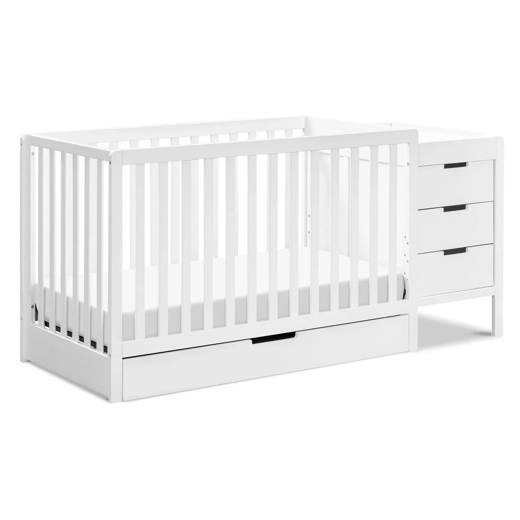 2026 NewCarter-s by DaVinci Colby 4-in-1 Convertible Crib & Changer Combo in White