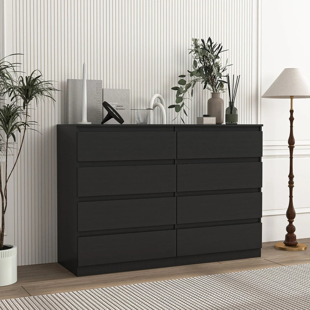 2026 NewResenkos Modern Mid Century 6 Drawer Wide Dressers Chests for Bedroom, Chest of Drawer Organizer Grey