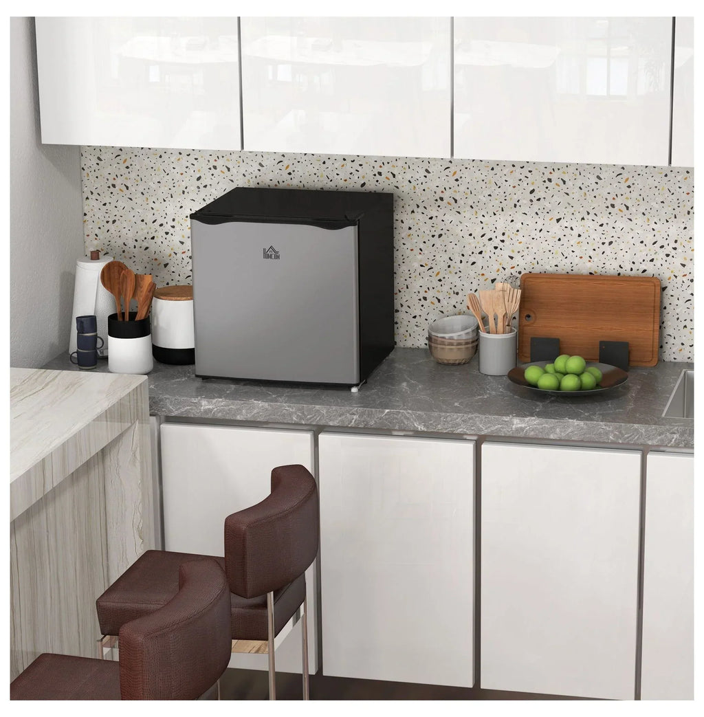 2026 NewMini Upright Freezer 1.1 Cu.Ft - Compact Silver Freezer, Removable Shelves, Low Noise, Adjustable Temperature - Ideal for Apartments, Dorms, Offices
